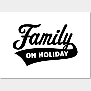 Family On Holiday (Family Vacation / Black) Posters and Art